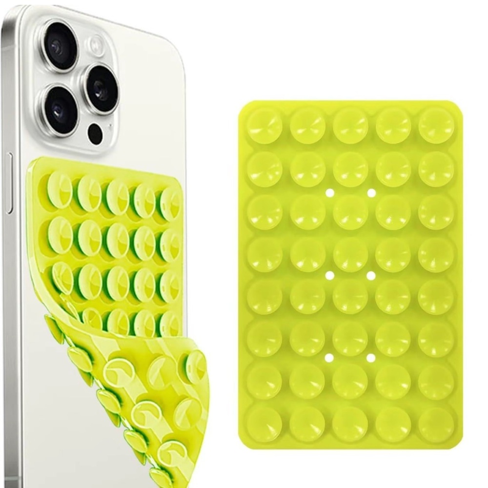 NEW| Silicone Double-Sided Suction Cup Phone Case Detachable Mount Phone Grip